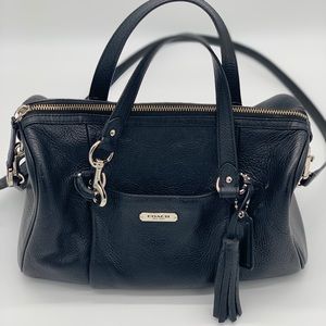 Black Coach Pebbled Leather Bag